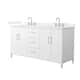 Option White, Nickel Trim, White Quartz Top