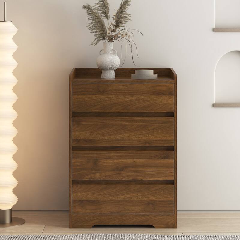 Modern Cabinet with Sturdy Frame of 4 Drawer Dresser