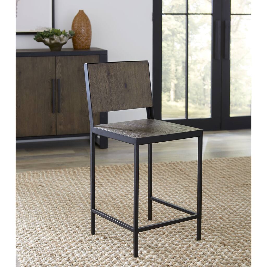 Hudson Counter Stool in Shadow Grey (Set of 2) - Overstock - 31286010