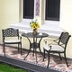 preview thumbnail 18 of 25, Nuu Garden Outdoor 2-Person Cast Aluminum Bistro Set with Cushions