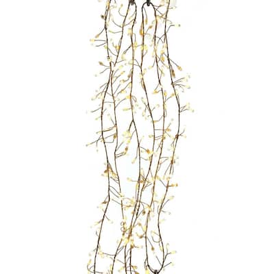 Kurt Adler 300-Warm White Superbright Twinkle LED Cluster Light Set - N/A