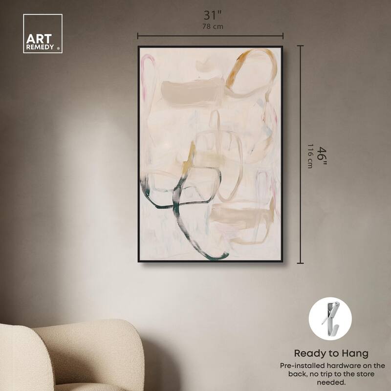 Faded Outlines I Canvas by Art Remedy