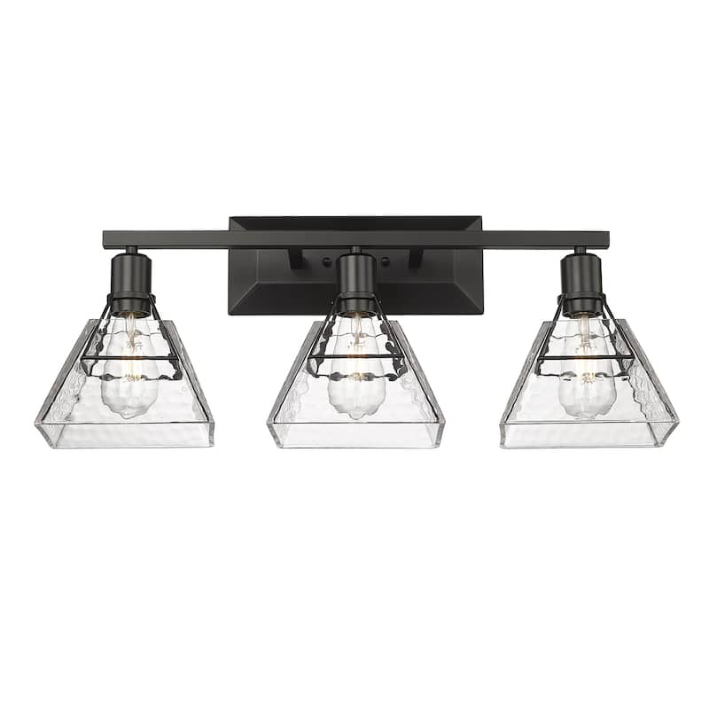 Golden Lighting Kepler 3-light Vanity in Matte Black