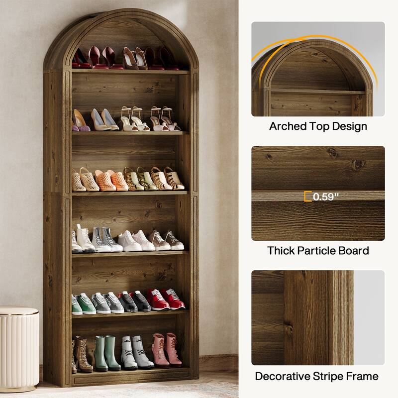 Tall Shoe Storage Cabinet for Entryway