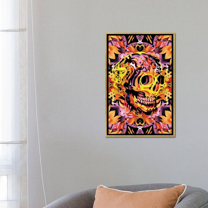 iCanvas "Skull V" by Ali Gulec Framed