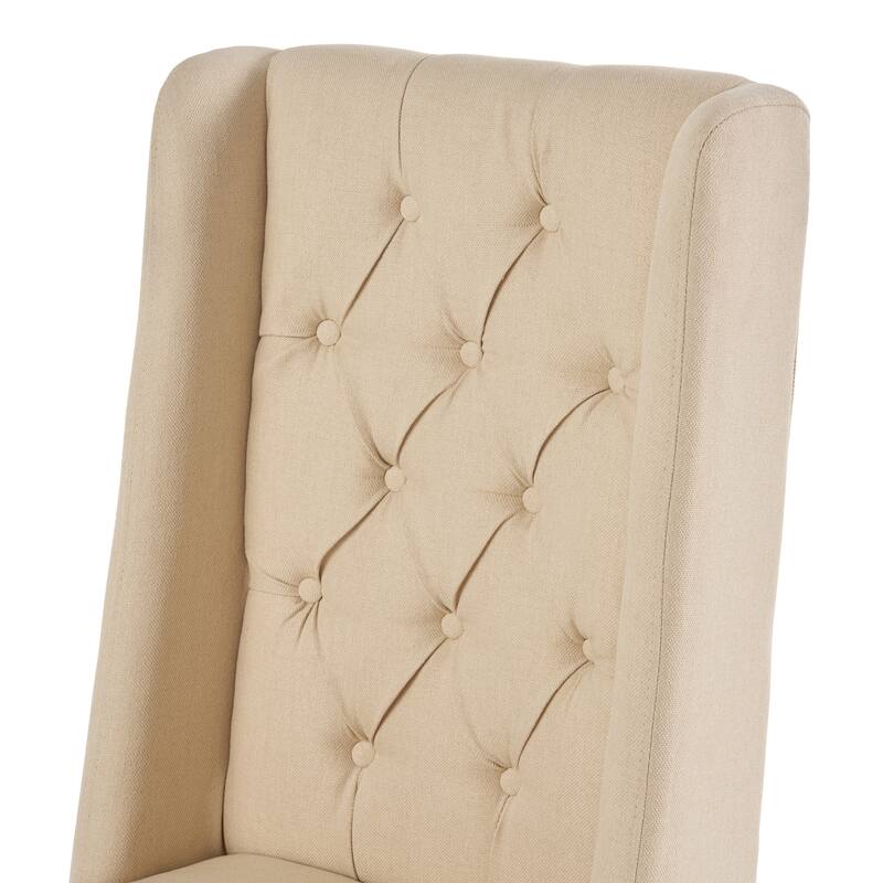 Blount Wooden Dining Chair with Fabric Cushions (Set of 2) by Christopher Knight Home