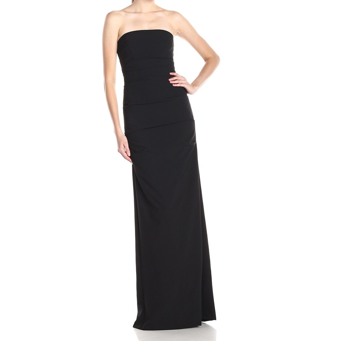 nicole miller black gown