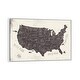 preview thumbnail 4 of 7, iCanvas "USA" by Mike Koubou Framed White - 18x26