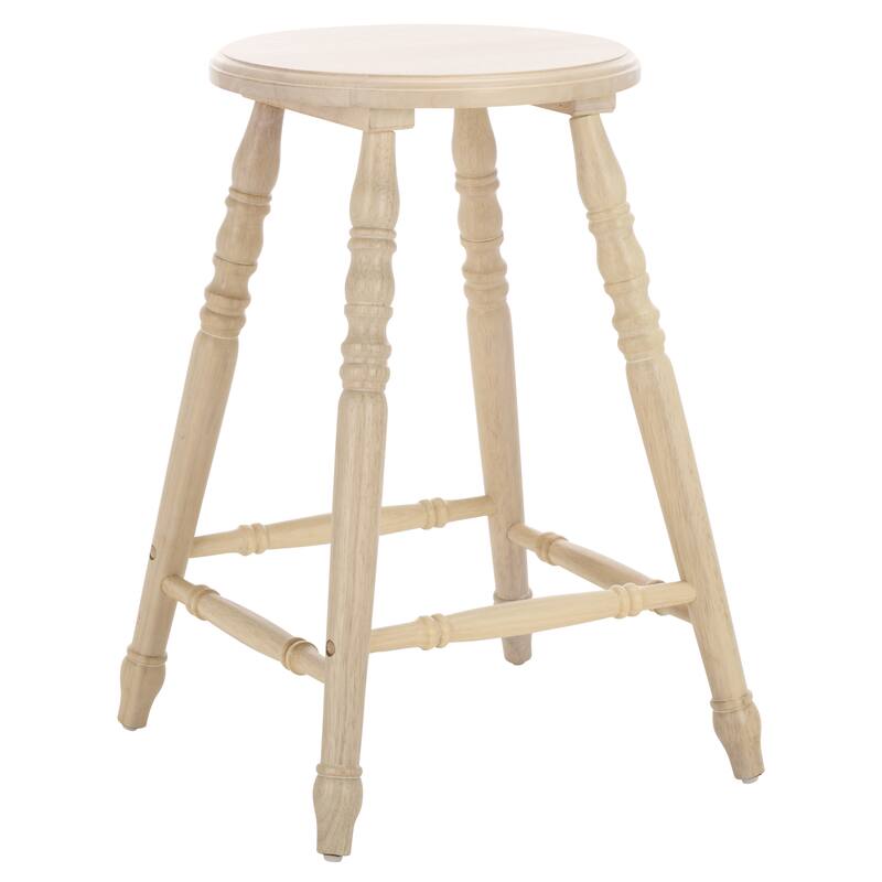 SAFAVIEH Home Sidiko 24-inch Counter Stool (Set of 2) - 16"W x 17"D x 24"H