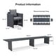 preview thumbnail 29 of 29, PURPLE LEAF Sanori Patio outdoor Dining Set Modern Large Weather-Resistant Aluminum for Garden Backyard Kitchen-Grey