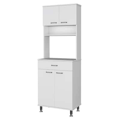 Pinion MDF Mid-century Modern Kitchen Pantry Cabinet by RST Brands
