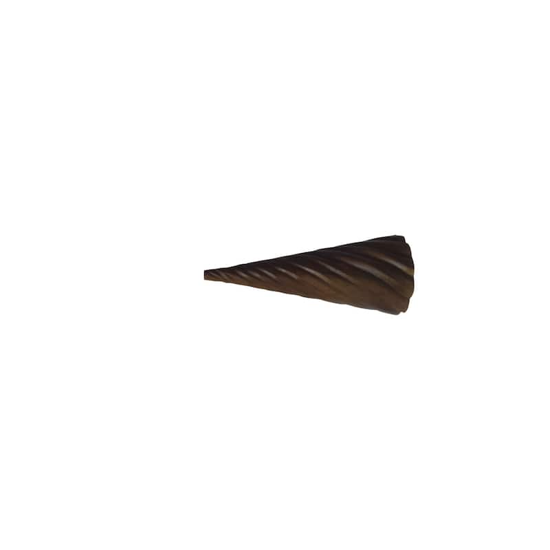 Extra Large Wavy Cone Mango Wood Christmas Tree - 7" - Brown
