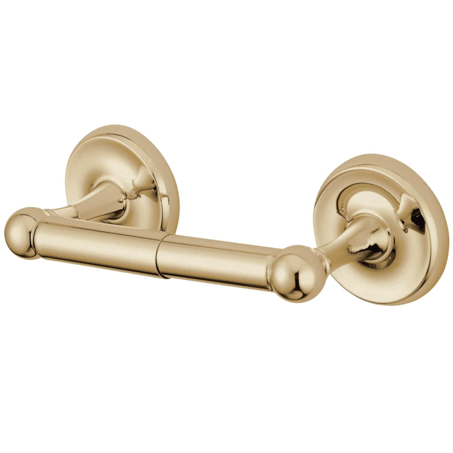 Interbath Wall Mounted Single Arm Toilet Paper Holder in Stainless Steel Brushed Gold (Set of 2)