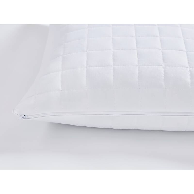 London Fog Supreme Memory Foam 2-Pack Pillow with Removable Cover - White