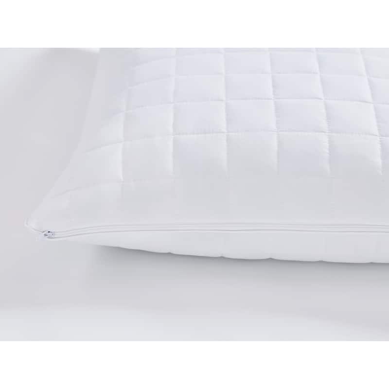 London Fog Supreme Memory Foam 2-Pack Pillow with Removable Cover - White