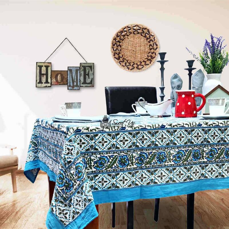 Cotton Floral Tablecloth for Rectangle Tables