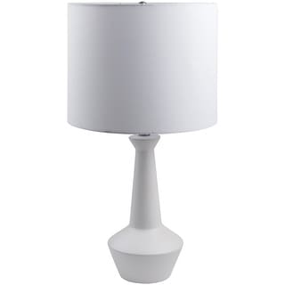 Janelle Modern & Contemporary White Accent Table Lamp - 27"H x 14"W x ...
