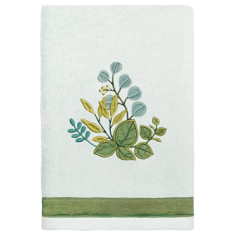 Authentic Hotel and Spa 100% Turkish Cotton Botanica 3PC Embellished Towel Set