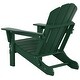 preview thumbnail 103 of 129, POLYTRENDS Laguna All Weather Poly Outdoor Adirondack Chair - Foldable (Set of 2)
