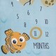 preview thumbnail 4 of 3, Disney Finding Nemo Make a Splash Milestone Baby Blanket