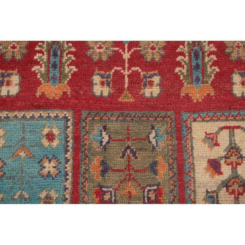 Garden Design Kazak Oriental Foyer Rug Handmade Wool Carpet - 2'9" x 4'1"