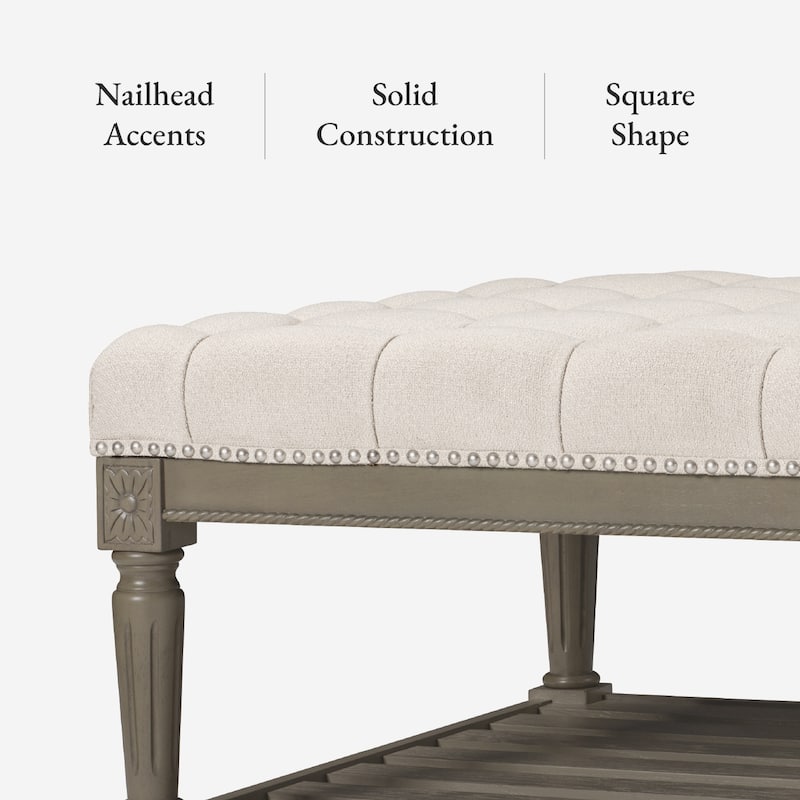 Maven Lane Mesa Square Upholstered Coffee Table