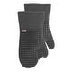 preview thumbnail 7 of 34, T-fal Textiles 2 Pack Soft Flex Waffle Silicone Oven Mitt Set Charcoal