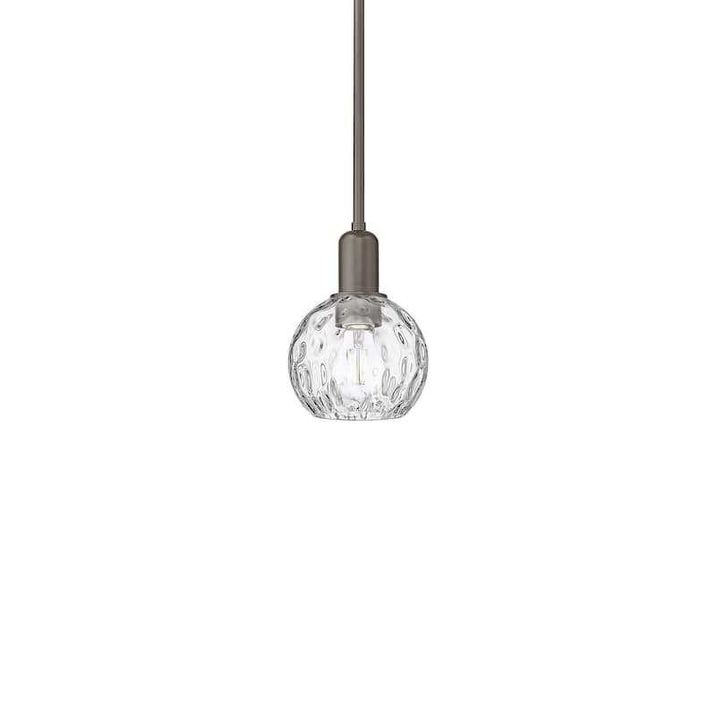 Innovations Lighting 716-1S-9-6 Athens Water Glass Pendant Athens - Oil Rubbed Bronze / Clear Water Glass