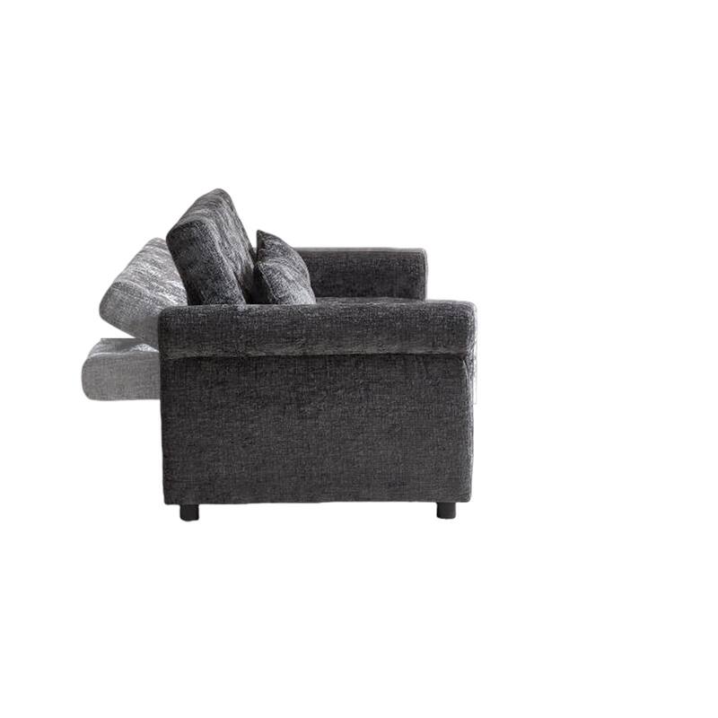 Versatile 2-in-1 Sofa Bed Comfortable Seating with Storage Bag, Sleeper Sofa Couch Loveseat with Pull Out Bed