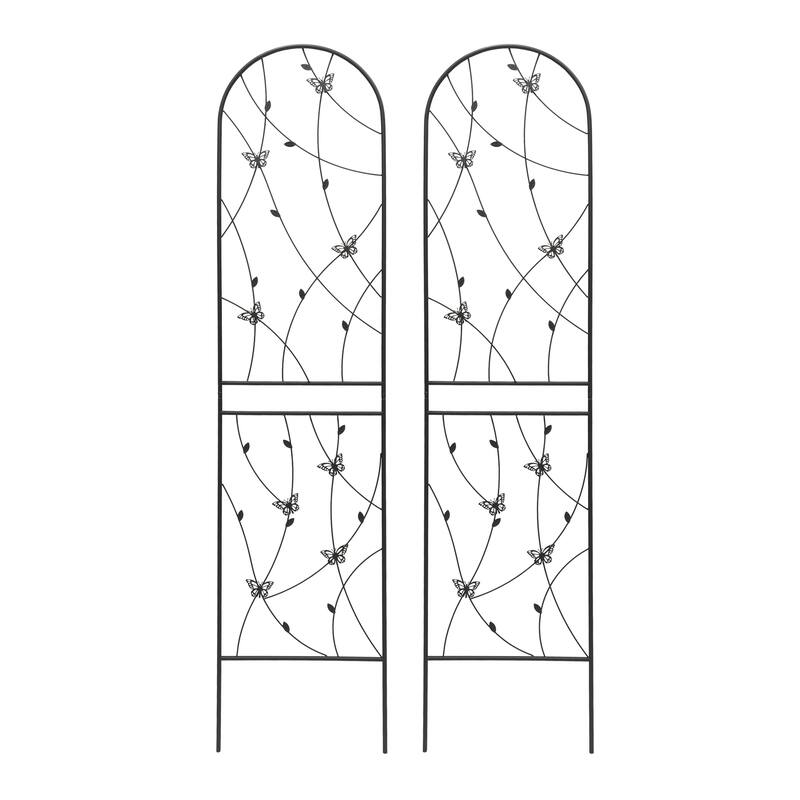 2 Pack Metal Garden Trellis Rustproof Trellis for Climbing Plants Outdoor Flower Support