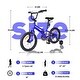 preview thumbnail 5 of 18, 16 Inch Road City Bike For Toddlers Kids, Steel Frame Road Bike With Training Wheels, Lightweight Kids City Bike