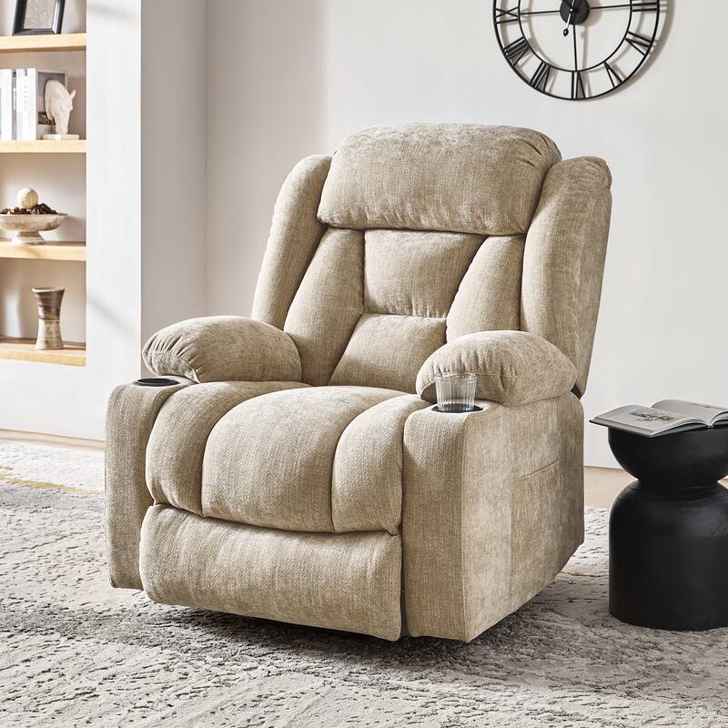 Rupert Modern Power Lift Assist Oversized Massage Recliner by HULALA HOME