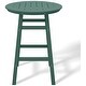 preview thumbnail 44 of 111, Polytrends Laguna Hdpe All Weather Outdoor Patio 35" Round Bar Table
