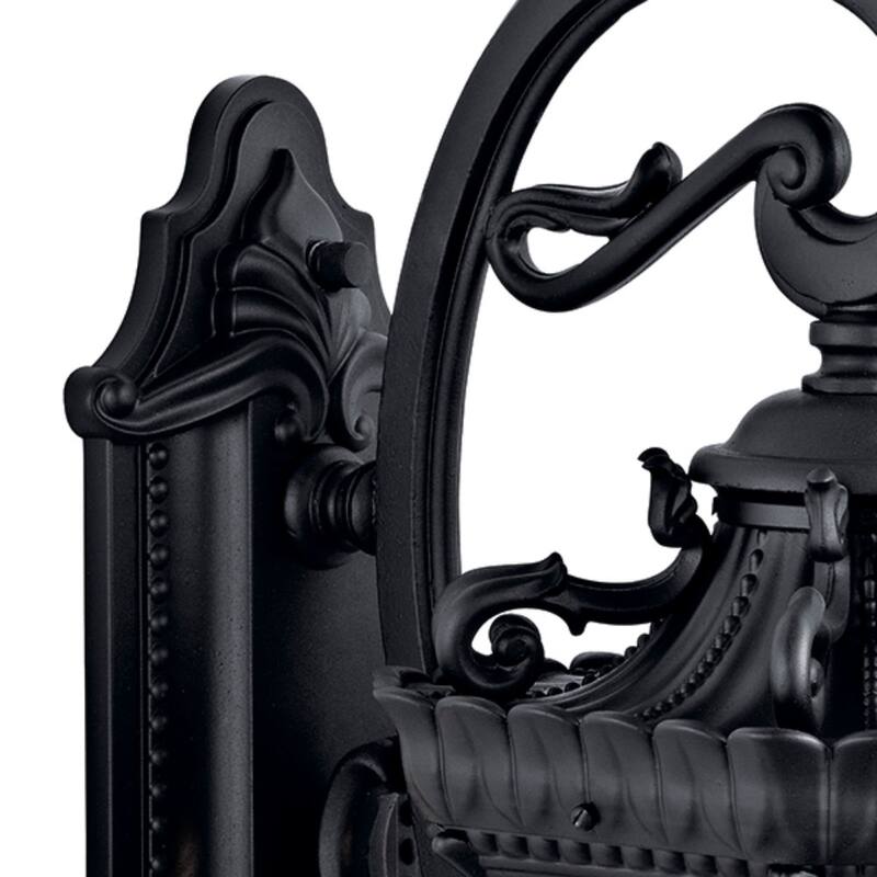 Kichler Lighting Tournai Collection 2-light Textured Black Outdoor Wall Lantern
