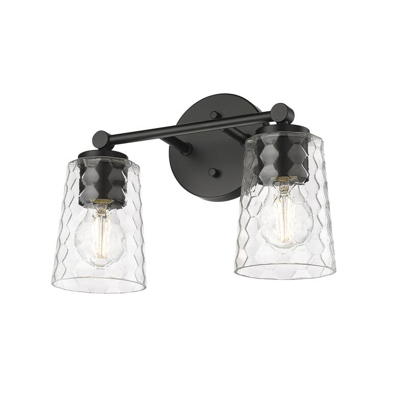 Millennium Lighting Ashli 2/4 Light Vanity Light with Clear Honeycomb Glass Shades
