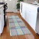 preview thumbnail 114 of 121, Premium Washable Super Soft Modern Plaid Mayfield Rug White - 2'3" x 7'6"