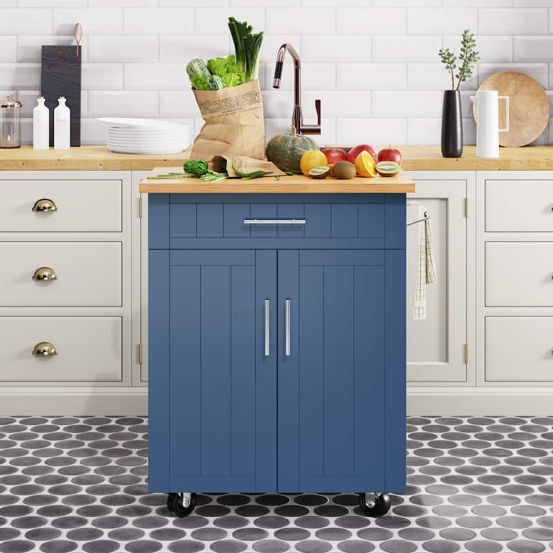 Futzca Kitchen Island Cart with Counter Space