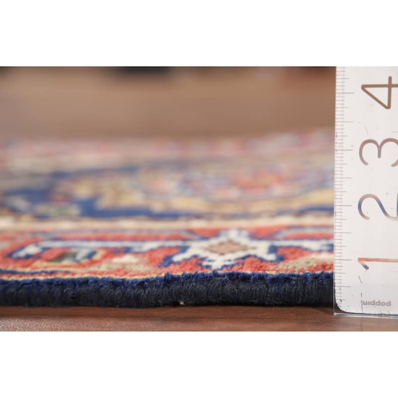Navy Blue Heriz Serapi Accent Rug Hand-Knotted Wool Carpet - 2'0" x 3'0"