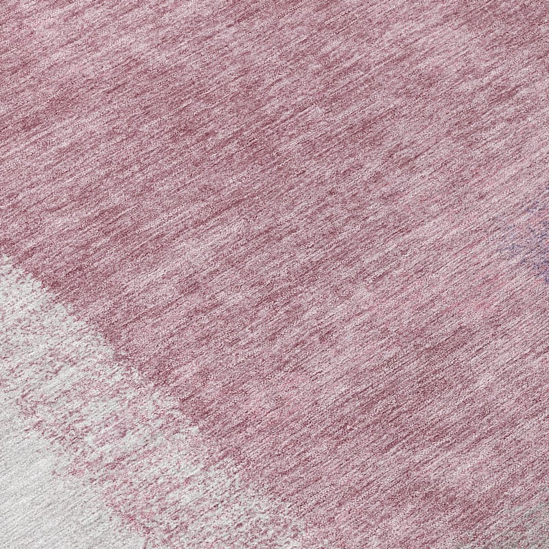 Machine Washable Indoor/ Outdoor Solid Contemporary Chantille Rug