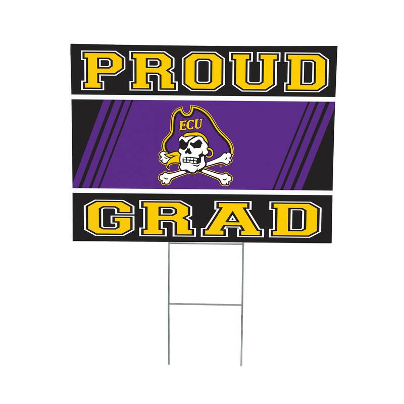 East Carolina University 24" x 18" Graduation Coroplast Outdoor Yard Sign