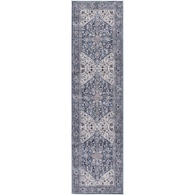 New Concept Washables Vintage Medallion Machine Washable Area Rug