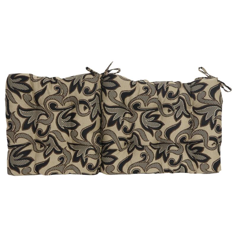 Tapestry Tufted Seat/Back Chair Cushion (Multiple Sizes)