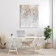 preview thumbnail 9 of 14, Stupell Modern Cascading Pink Flowers Abstract Painting Confetti Florals Canvas Wall Art - Multi-Color