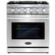preview thumbnail 1 of 16, Cosmo 30 in. Freestanding Gas Range with 5 Sealed Burners and 4.5 cu. ft. Convection Oven in Stainless Steel