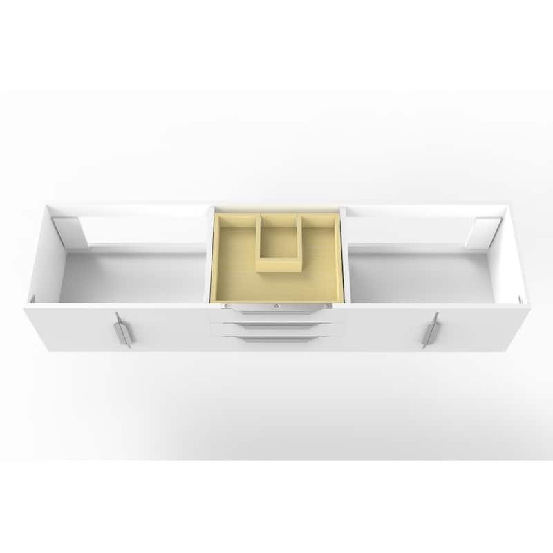 Alpine 72" Wall Mounted Bathroom Vanity (Base Only)