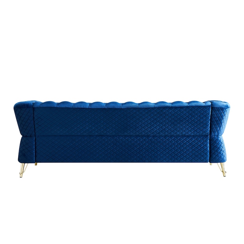 Modern Tufted Velvet Sofa for Living Room