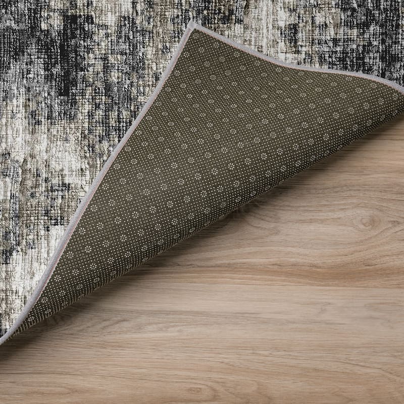 Indoor/ Outdoor Accord Modern Waves Washable Rug New