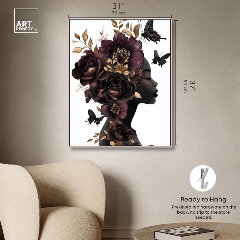 In Her Thoughts II Canvas by Art Remedy
