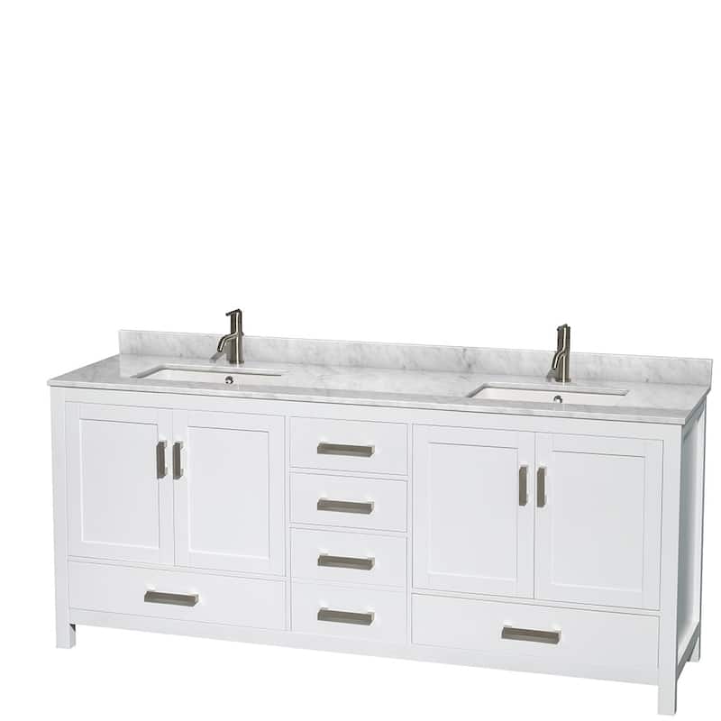 Wyndham Collection WCS141480DUNSMED Sheffield 80" Free Standing Double