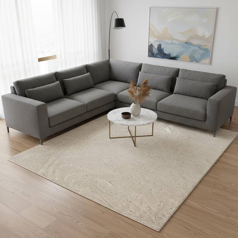 HomeRoots Abstract Modern Rectangle Area Rug - 8' X 11'